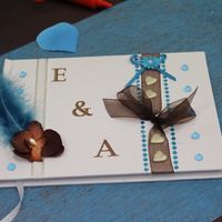 livre d'or turquoise chocolat