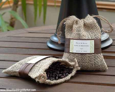 sachets de cafÃ© - cadeaux pour invitÃ©s