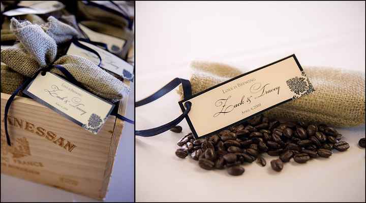 sachets de cafÃ© - cadeaux pour invitÃ©s