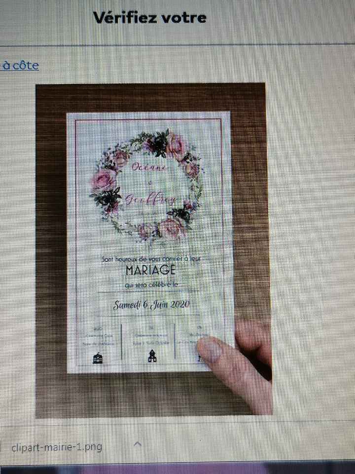 Faire part champêtre en création - 1