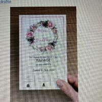 Faire part champêtre en création - 1