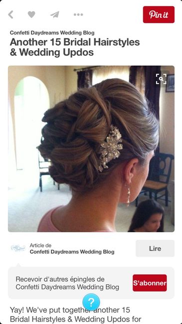 Idée chignon strict - 1