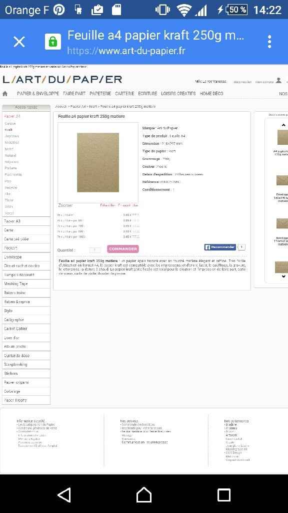 Papier faire-part - 1