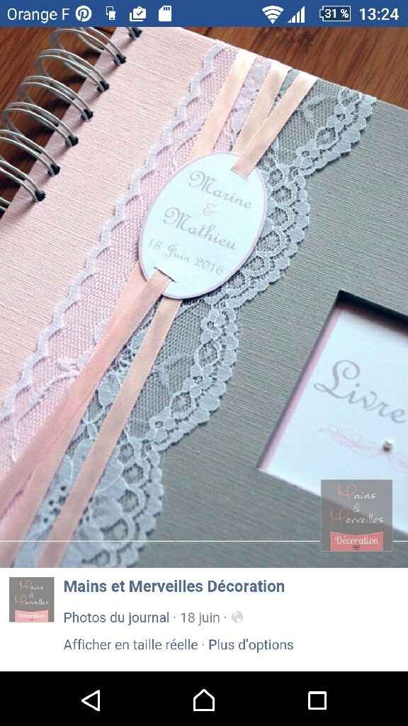 Livre d'or diy. - 2