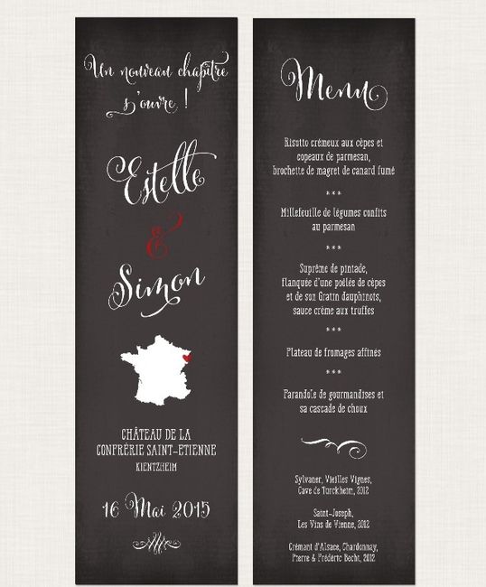 Modèle menu marque-page - 1