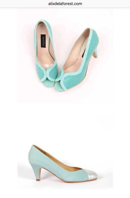 Sélection de chaussures vert d'eau/menthe - 1
