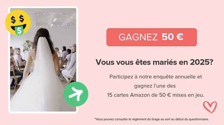 Marié.es 2025 ? Remportez une carte cadeau en nous racontant votre mariage !👇💍 - 1