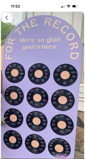 Plan de table sur disques vinyles 2