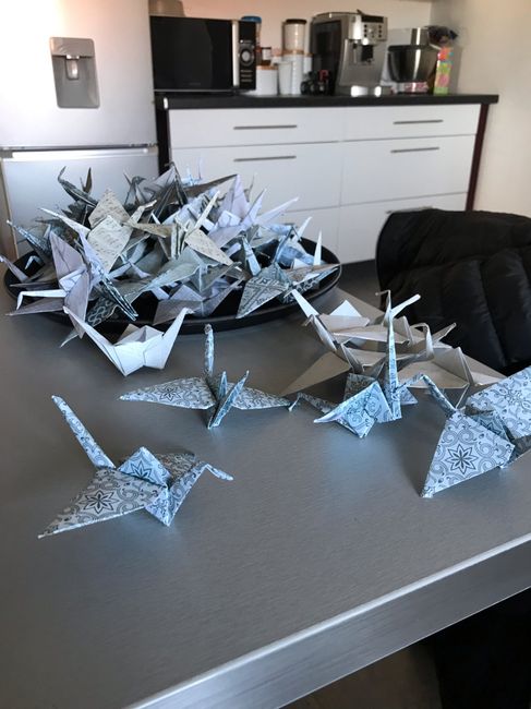 Dye guirlandes de grue Origami Help - 3