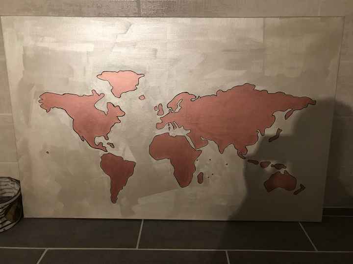 Plan de table Mappe Monde - 1