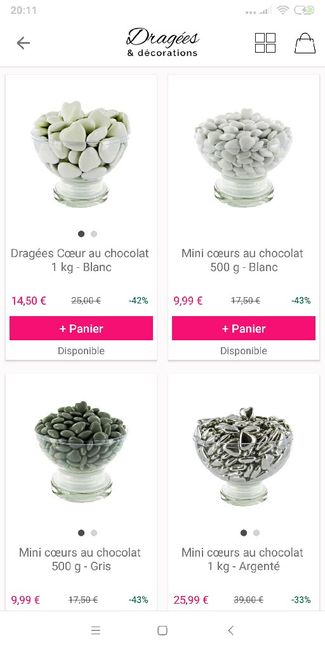 Vente Showroomprive bonbons dragées décoration - 2