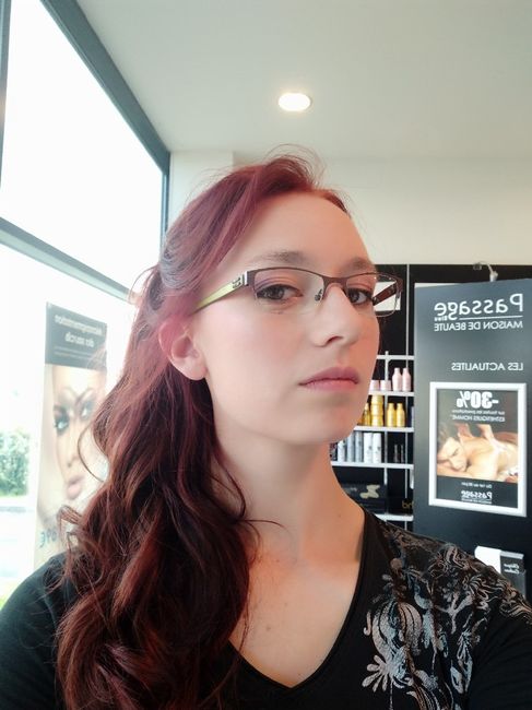 Mon essai coiffure et maquillage 😁😁😁 - 3