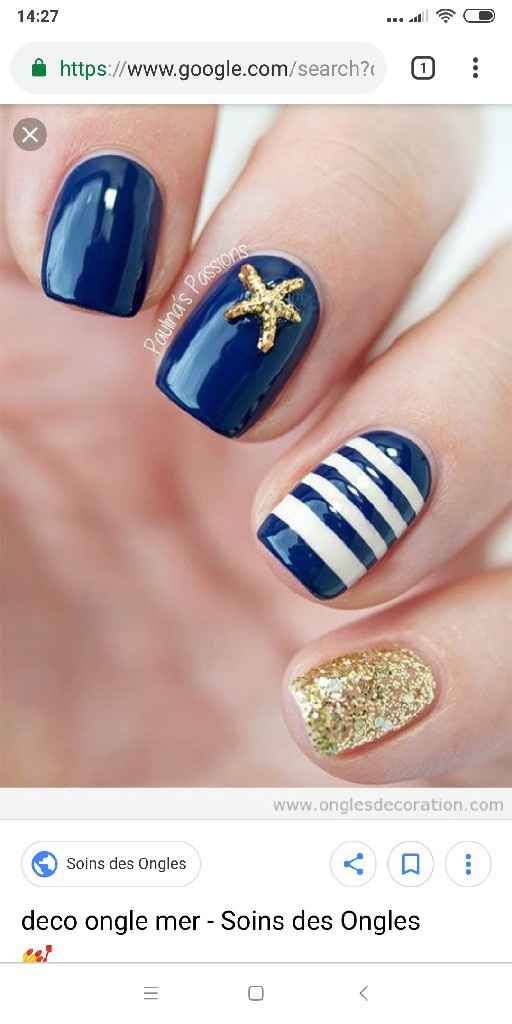 Inspiration déco ongles thème mer - 1