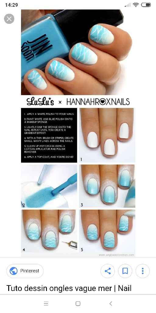 Inspiration déco ongles thème mer - 4