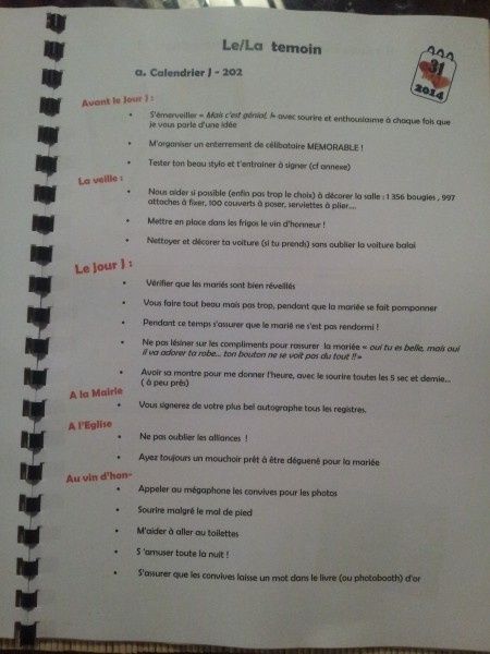 kit temoin guide