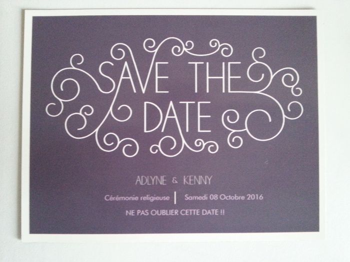 Nos SAVE THE DATE 