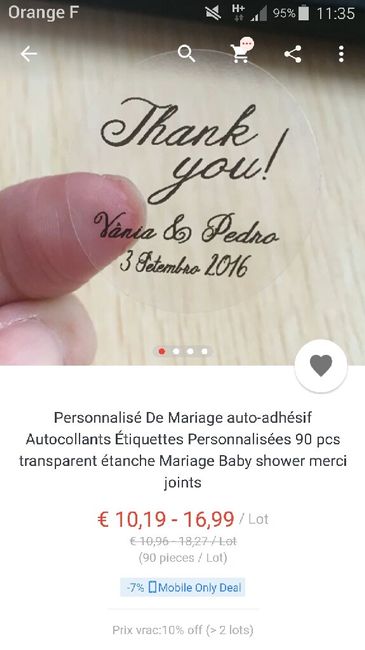 Étiquettes autocollante - 1