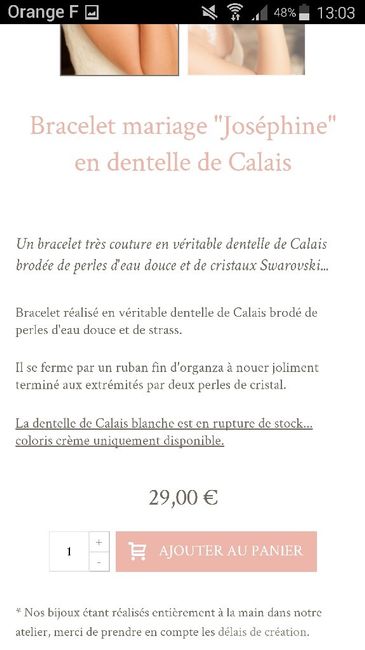 Vous pensez quoi de ce bracelet en dentelle ? - 3