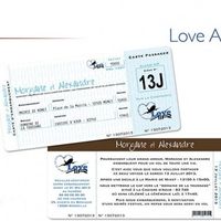 Modèle de faire part thème "train"