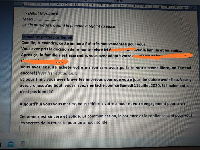 Organisation cérémonie laique 12 septembre 2020 5