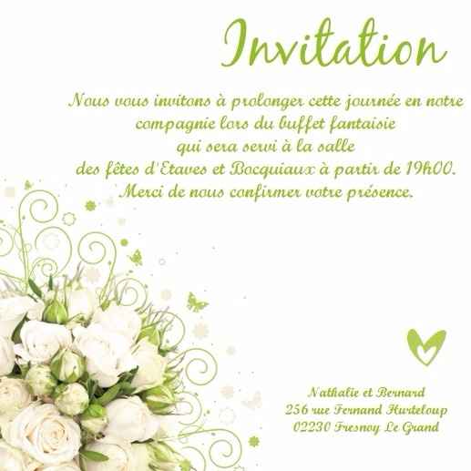 Faire part invitation