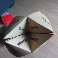 Cocotte en papier - Menu mariage 