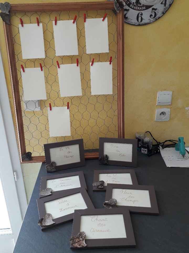 Un peu de déco pendant le week-end pluvieux.  Merci à mes filles, mon Officiante et ma témoin 😘😘😘😘 -