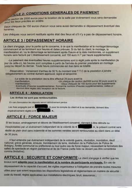 Propriétaire de la salle injoignable - 1