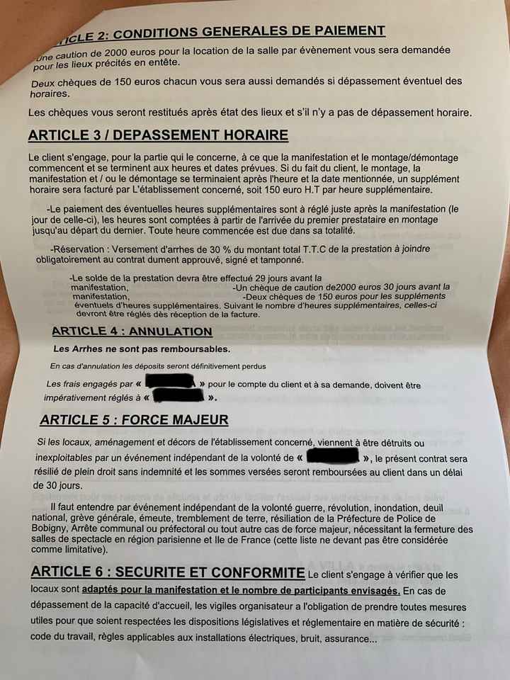 Propriétaire de la salle injoignable - 1