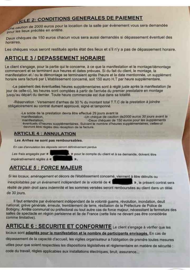 Propriétaire de la salle injoignable - 1