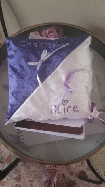 Achats coussin alliances - 1