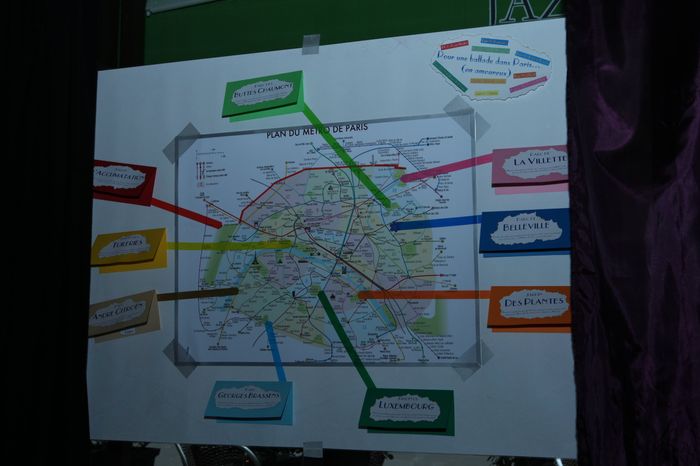 Plan de tables : Ballade à Paris (en amoureux)