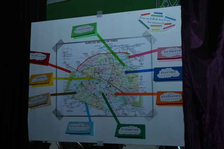 Plan de tables : Ballade à Paris (en amoureux)