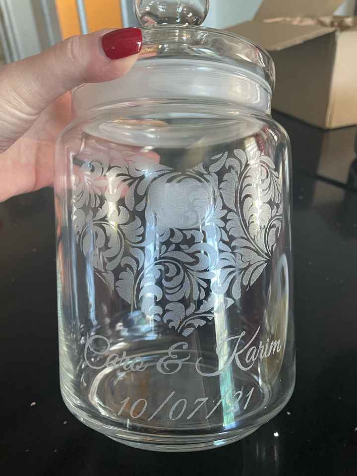 Bonbonnière pour la cérémonie du sable reçu - 1