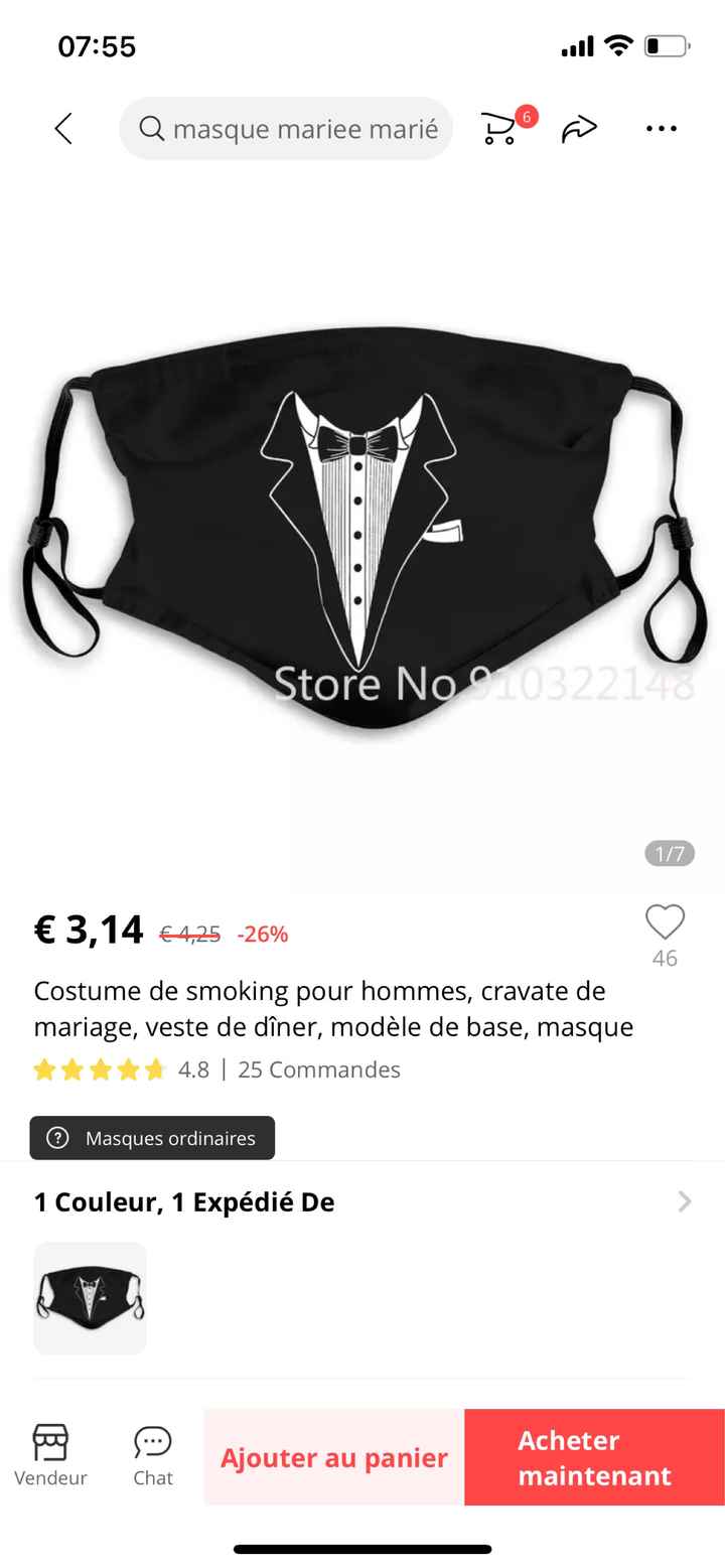 Achat masque pour mariage - 5