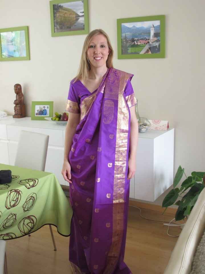 Saree pour ma cérémonie hindoue en inde - 1