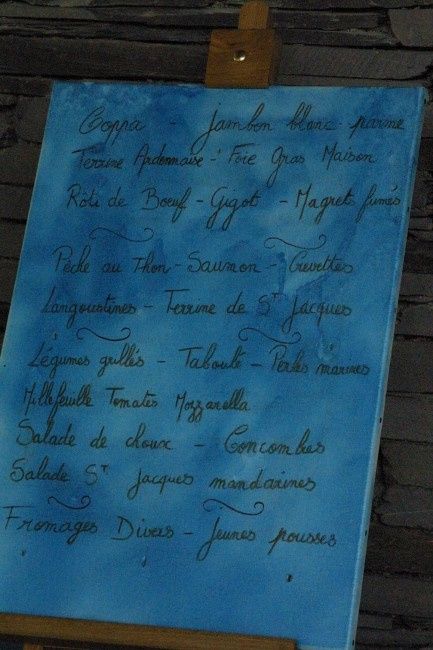 MENU sur toile