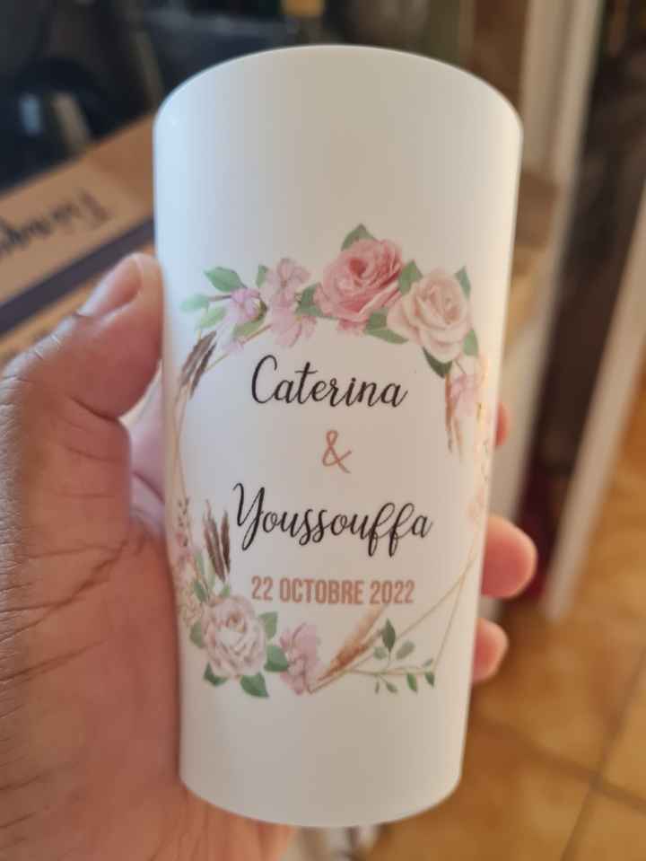 Gobelets pour mes invités enfin reçu - 1