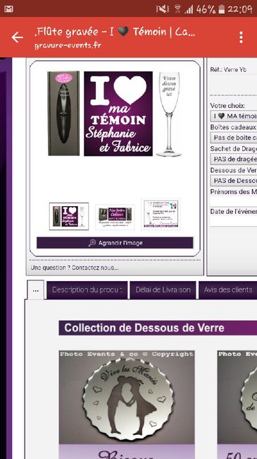 Nos cadeau pour nos temoins - 1