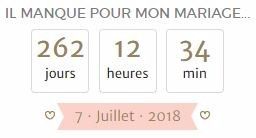 Combien de jours reste-il à votre compteur de mariage ? 1