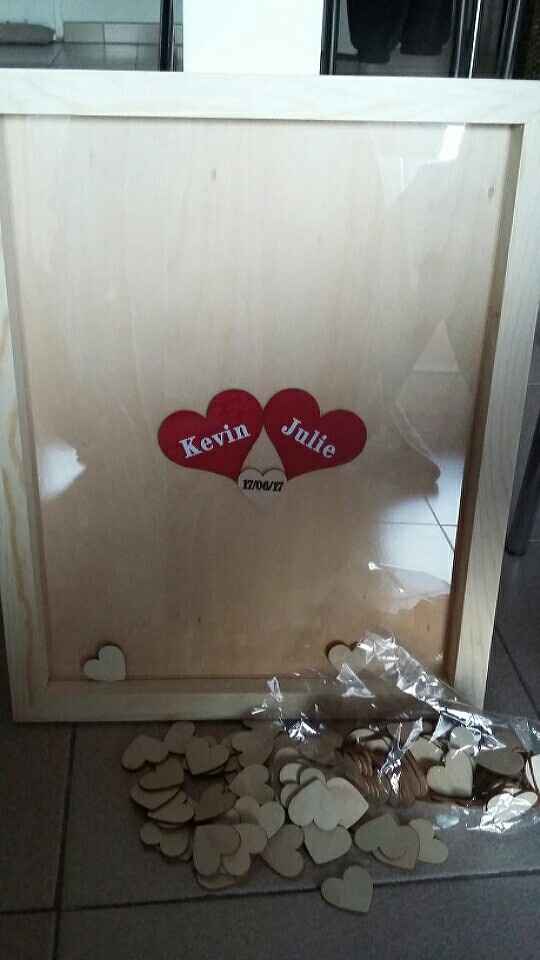 Tableau livre d'or en bois aliexpress - 1