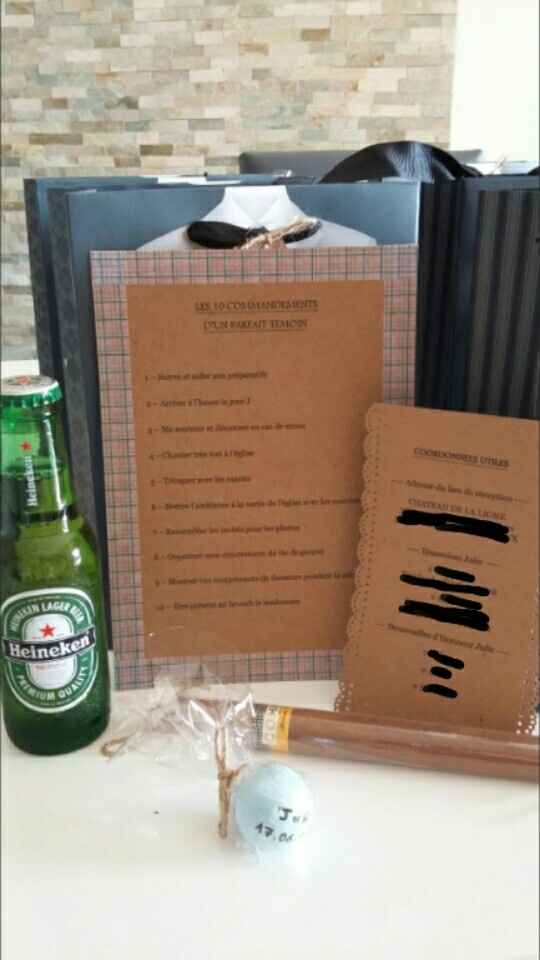 Cadeaux temoin / garçon d'honneur - 3