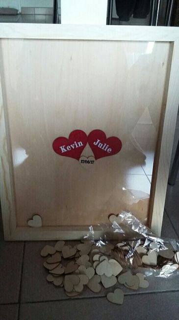 Tableau livre d'or en bois aliexpress - 1