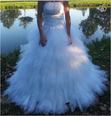 Jupe en mouchoirs de tulle