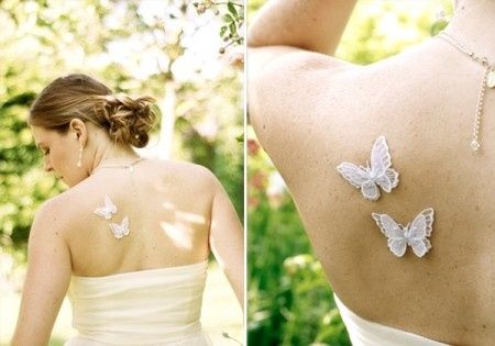 Tatouage de peau papillon