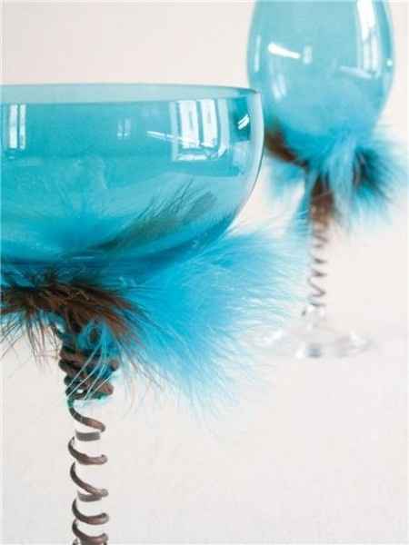idée Décoration verres turquoise
