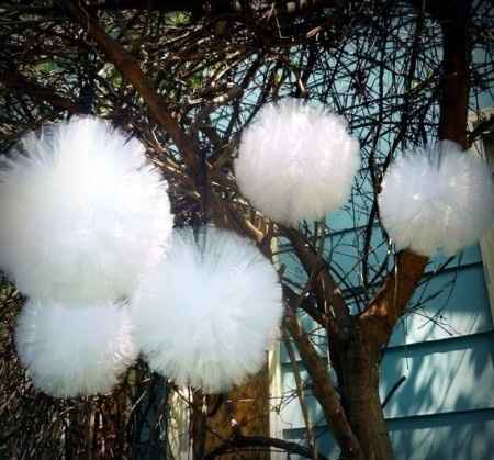 Idées pompon tulle pour la décoration