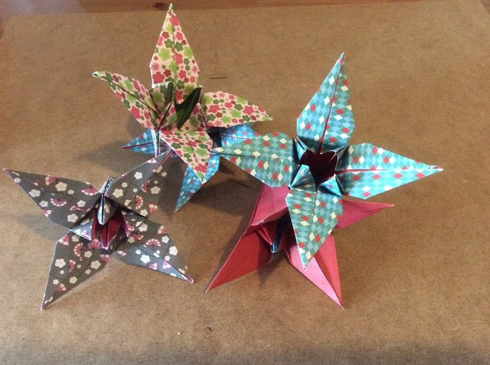 Fleurs origami 