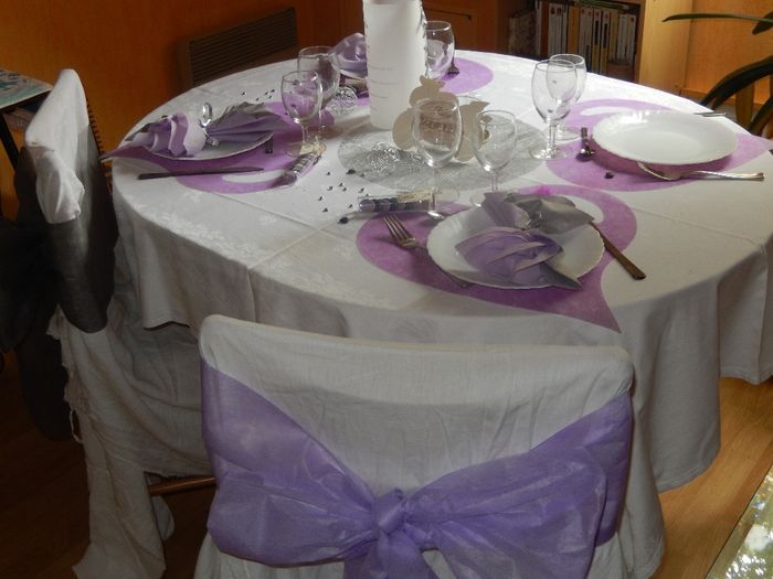 déco de notre table