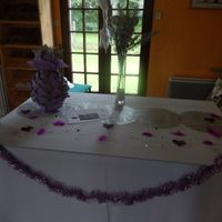 décoration de la table cédeaux